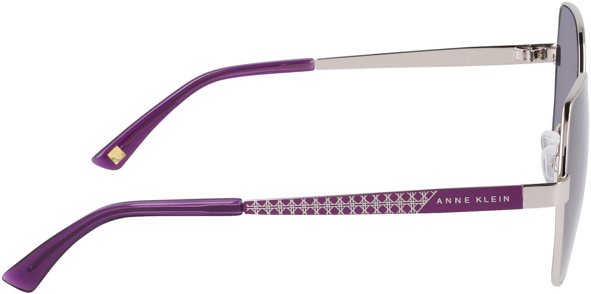 Anne Klein Geometric Square w/ Patterned Metal Temples