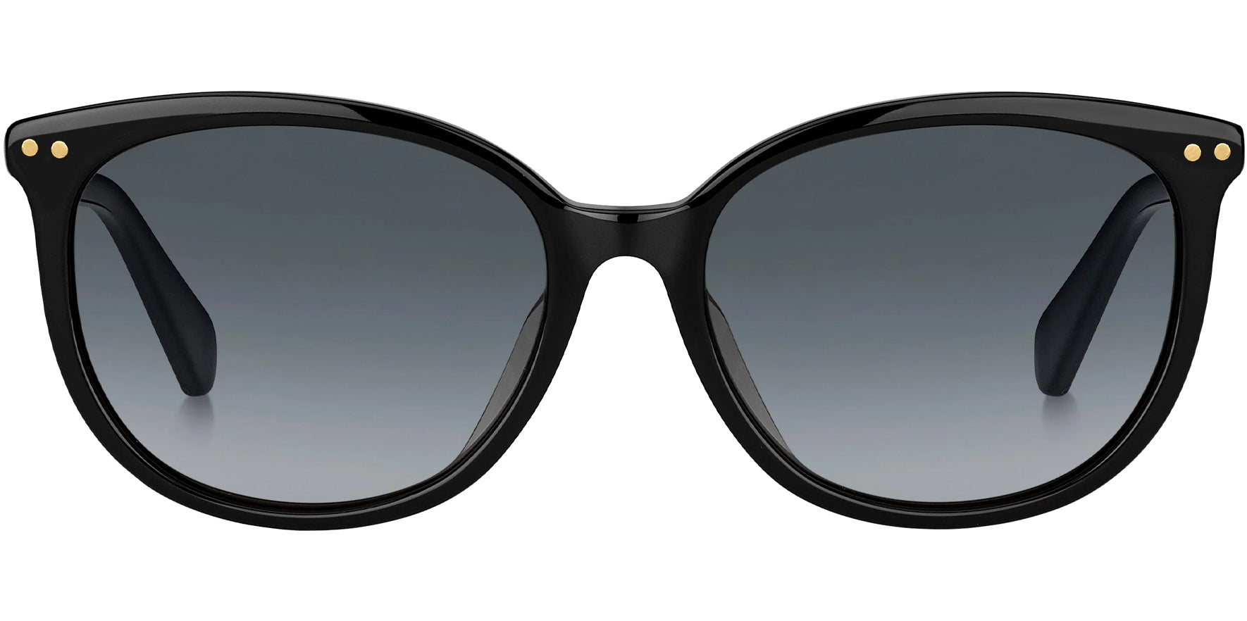 Kate Spade Alina Black Rounded Cat Eye w/ Gradient Lens - Eyedictive