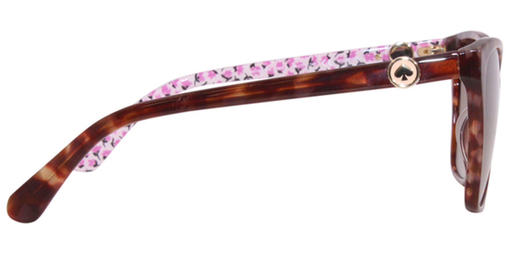 Kate Spade Amiyah Polarized Havana/Floral Cat Eye w/ Gradient Lens - Eyedictive