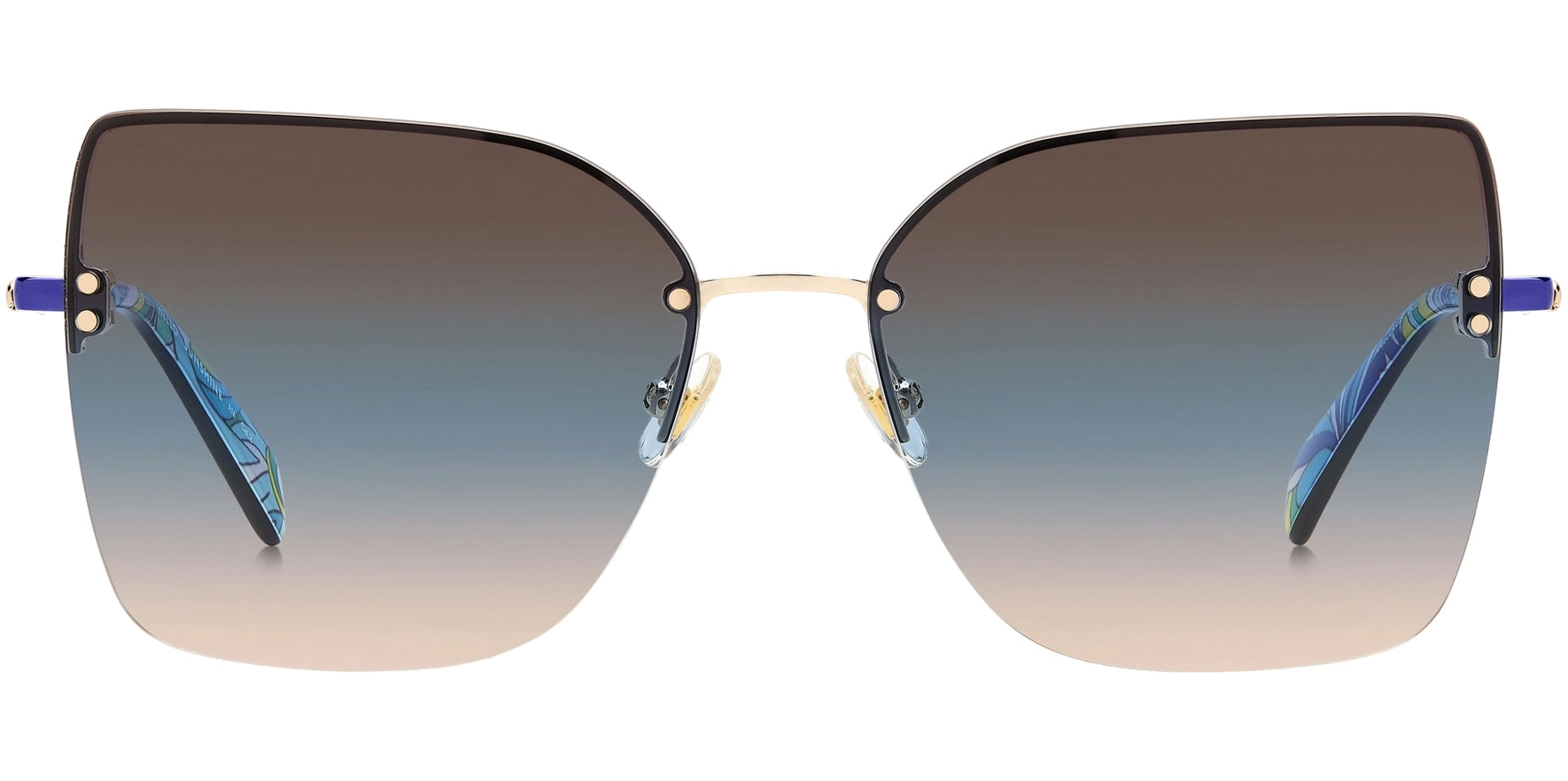 Kate Spade Ariella Rimless Butterfly w/ Multi-Gradient Lens - Eyedictive