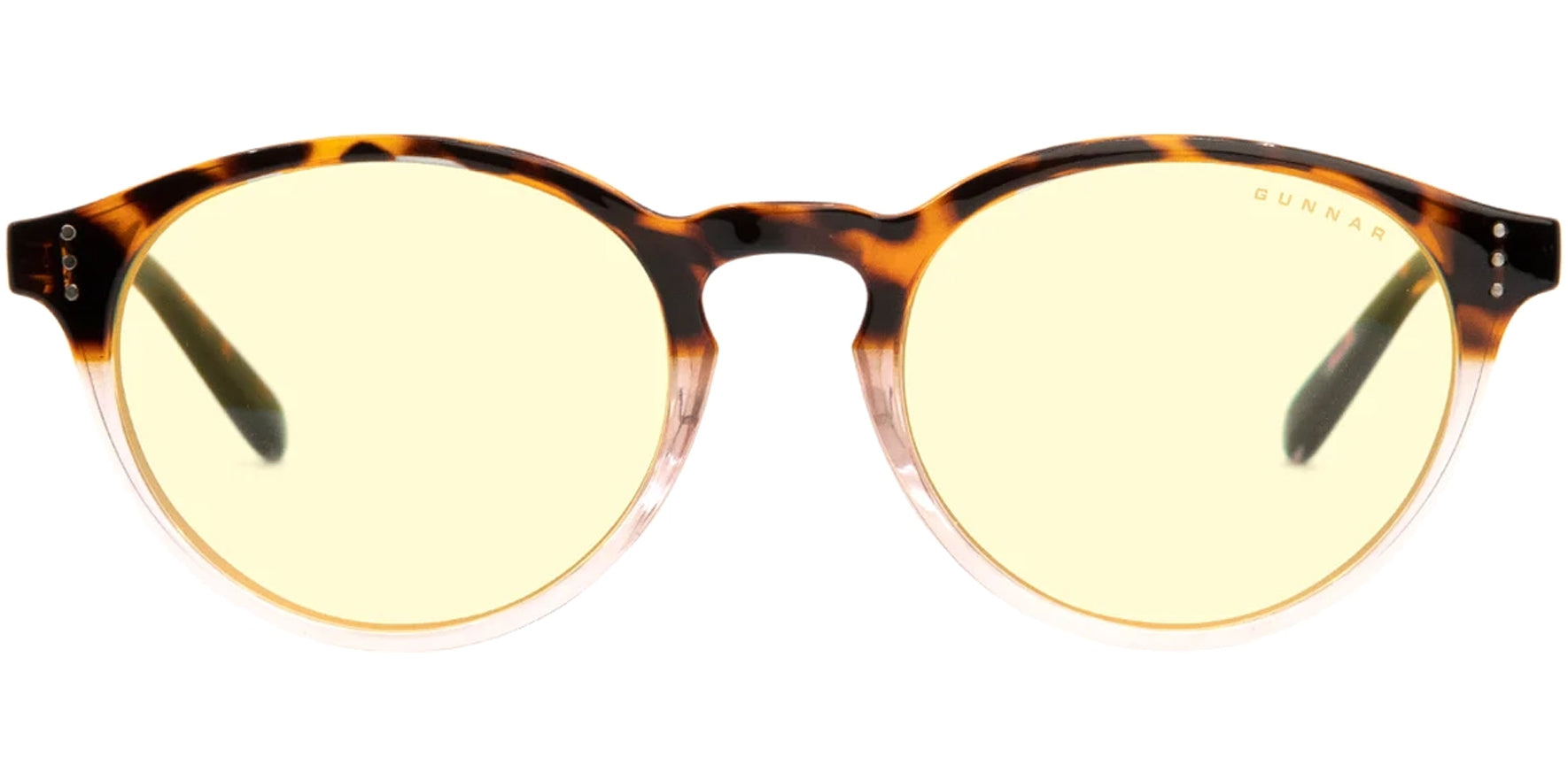 Gunnar Attaché Tortoise/Rose Fade Round Gaming/Computer Glasses - Eyedictive