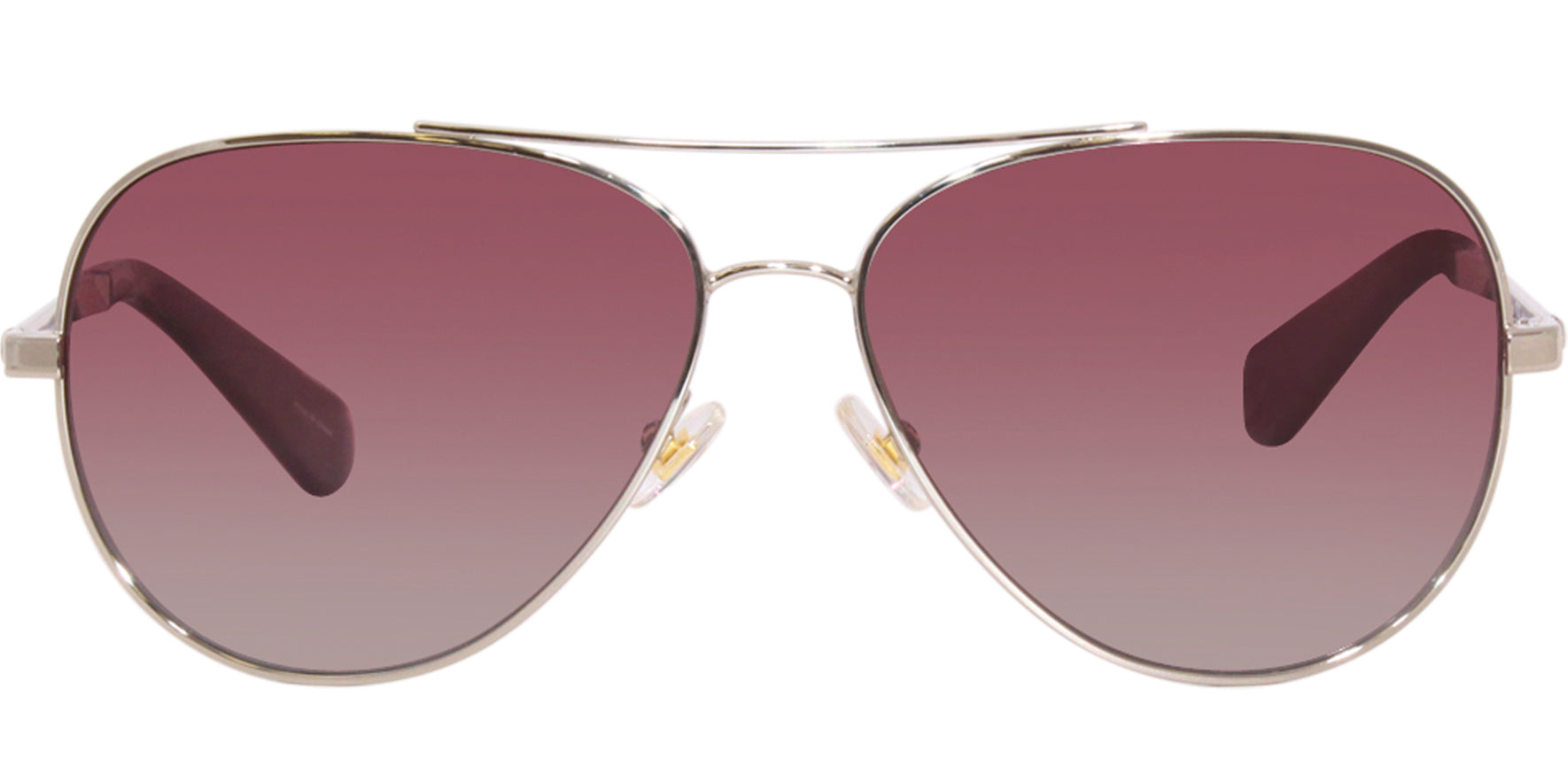 Kate Spade Avaline Polarized Silver-Tone Aviator