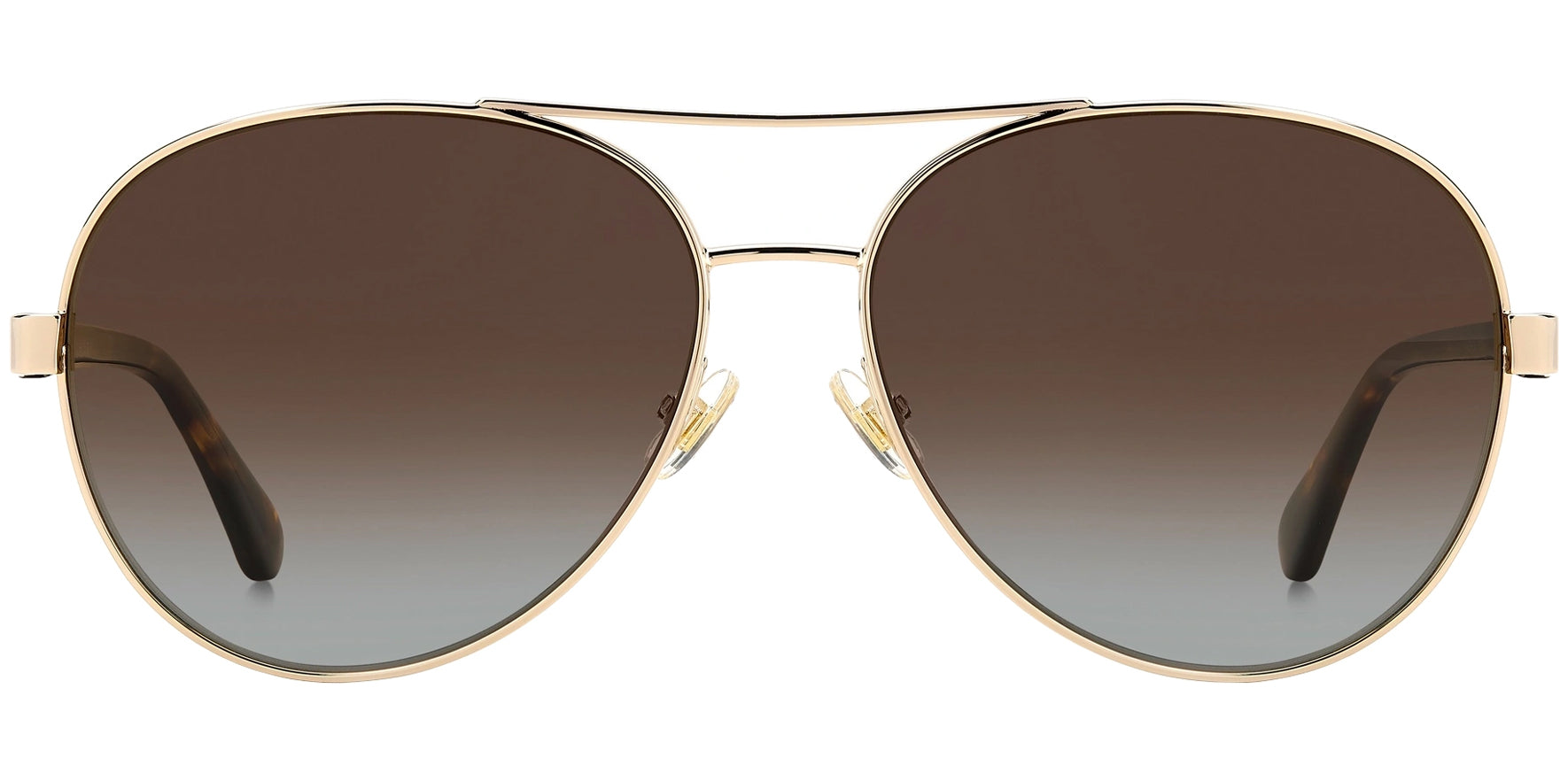 Kate Spade Averie Gold-Tone Aviator w/ Gradient Lens