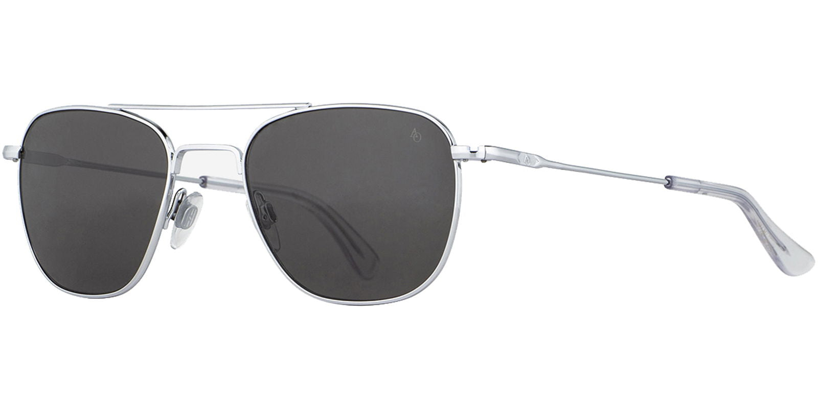 American Optical Shiny Silver Original Pilot w/ Glass Lens -  - Eyedictive
