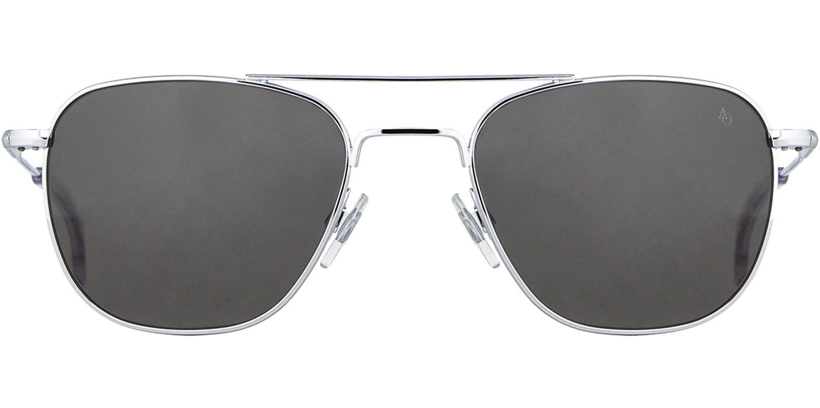 American Optical Shiny Silver Original Pilot w/ Glass Lens -  - Eyedictive