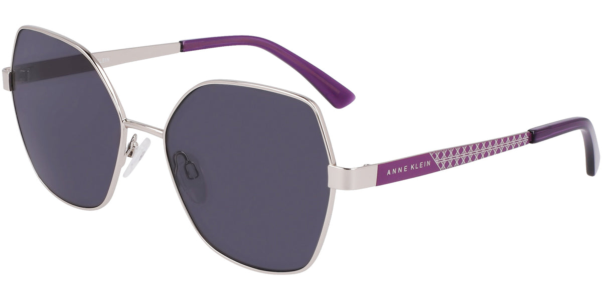 Anne Klein Geometric Square w/ Patterned Metal Temples