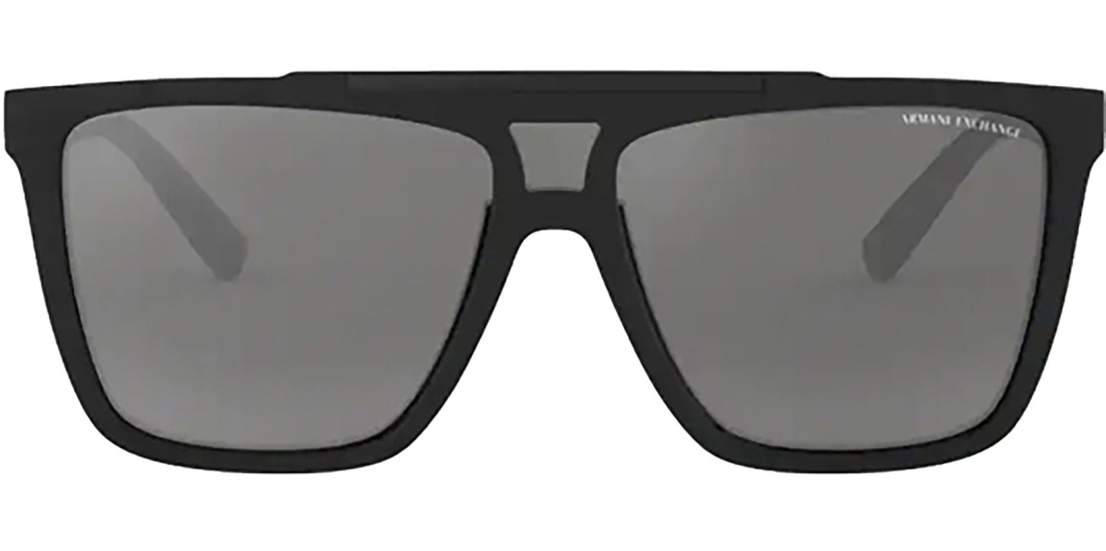 Armani Exchange Matte Black Flat Top w/ Mirror Lens -  - Eyedictive