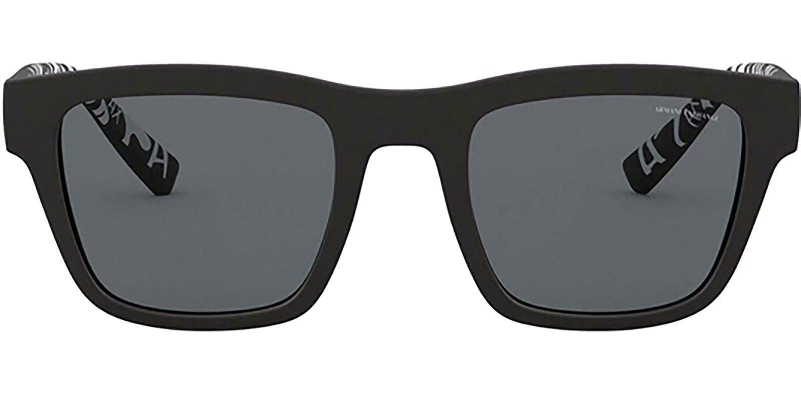 Armani Exchange Matte Black Soft Square -  - Eyedictive