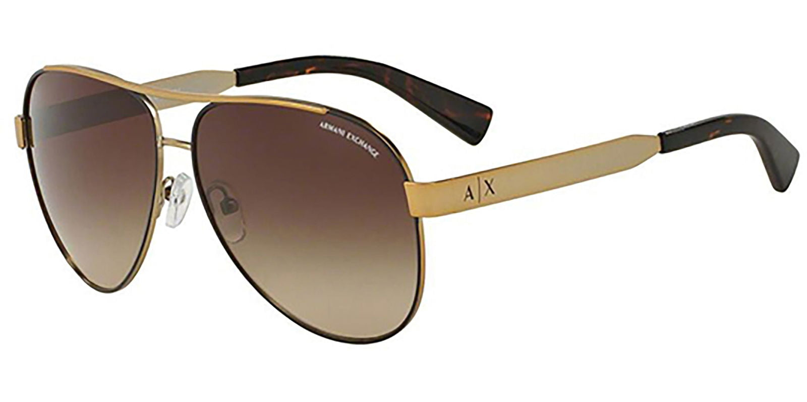 Armani Exchange Pale Gold Aviator w/ Gradient Lens -  - Eyedictive