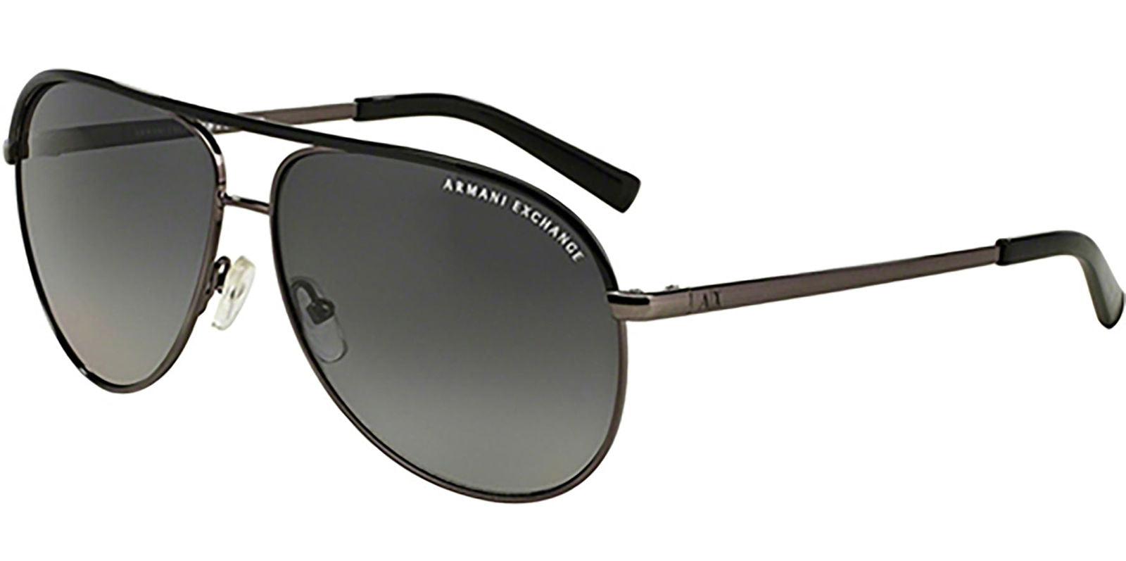 Armani Exchange Polarized Gunmetal/Black Aviator -  - Eyedictive