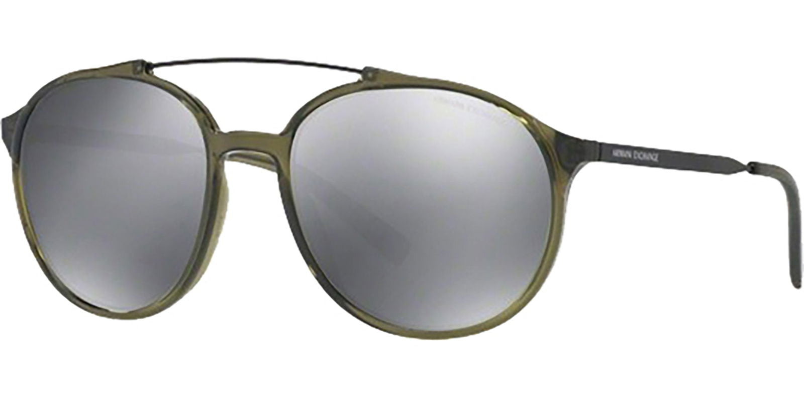 Armani Exchange Rounded Pilot w/ Grey Flash Lens -  - Eyedictive