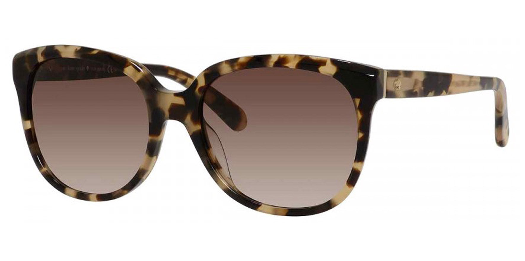 Kate Spade Bayleigh Havana Honey Round Cat-Eye