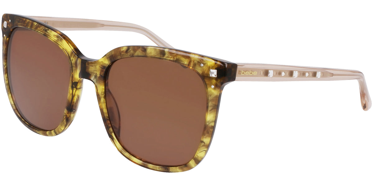 Bebe Soft Square w/ Crystal Stone Detailing