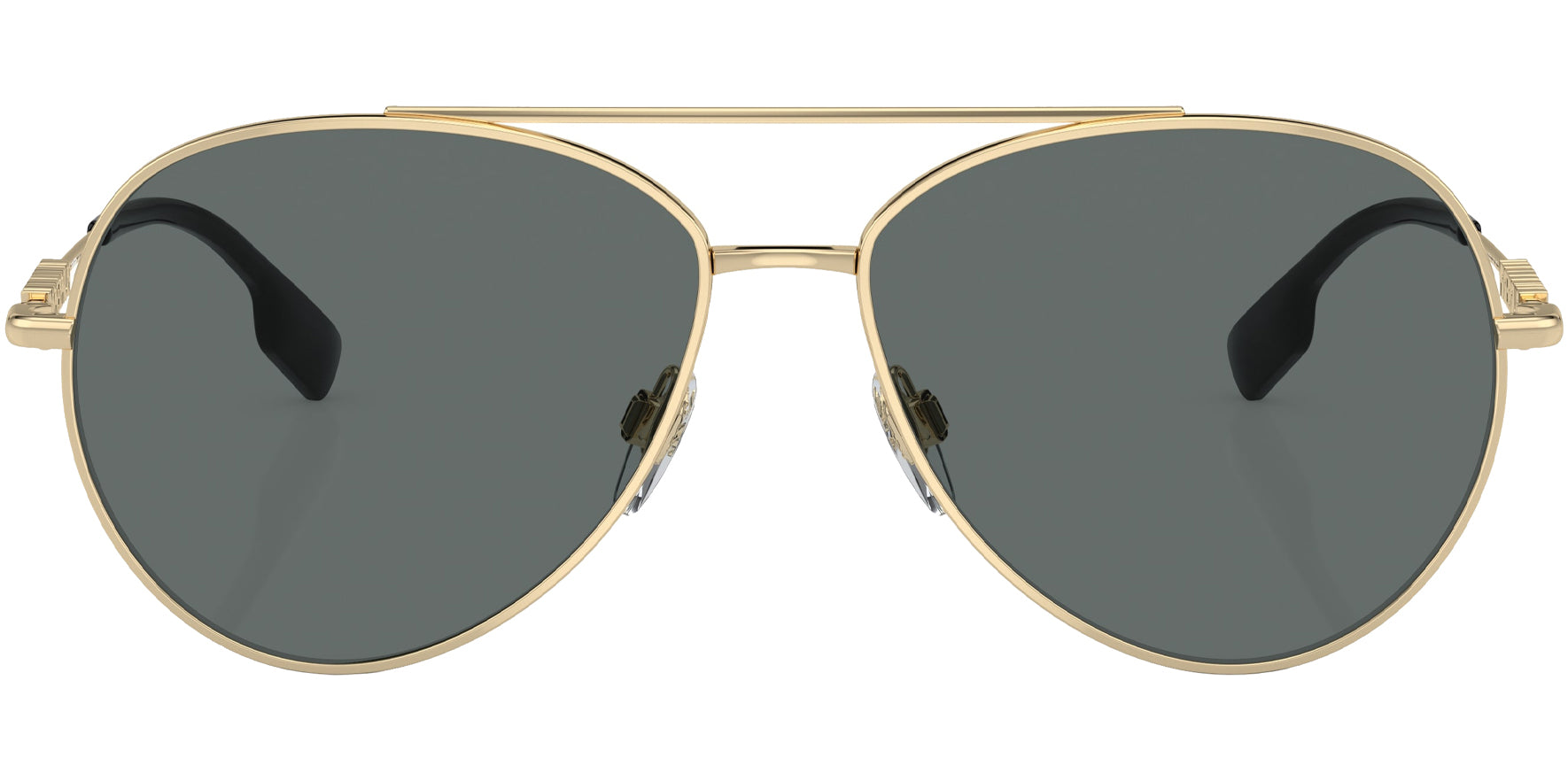 Burberry Light Gold-Tone Classic Aviator