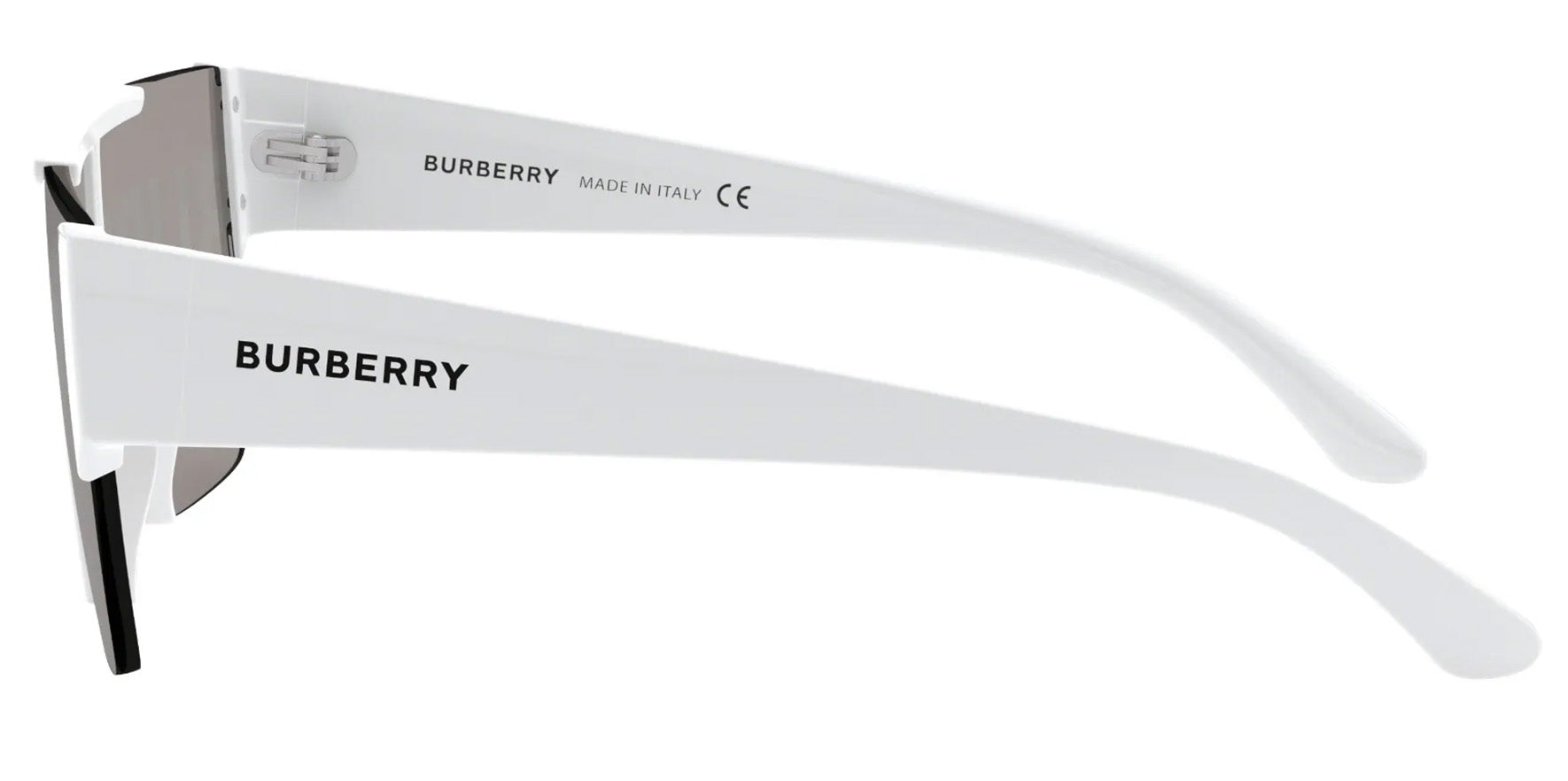 Burberry Flat Top Shield w/ Brand Graphic Mirror Lens