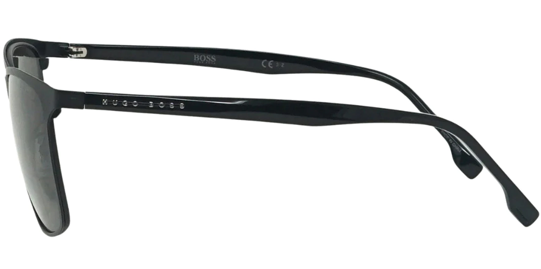 Hugo Boss Polarized Matte Black Metal Soft Square - Eyedictive