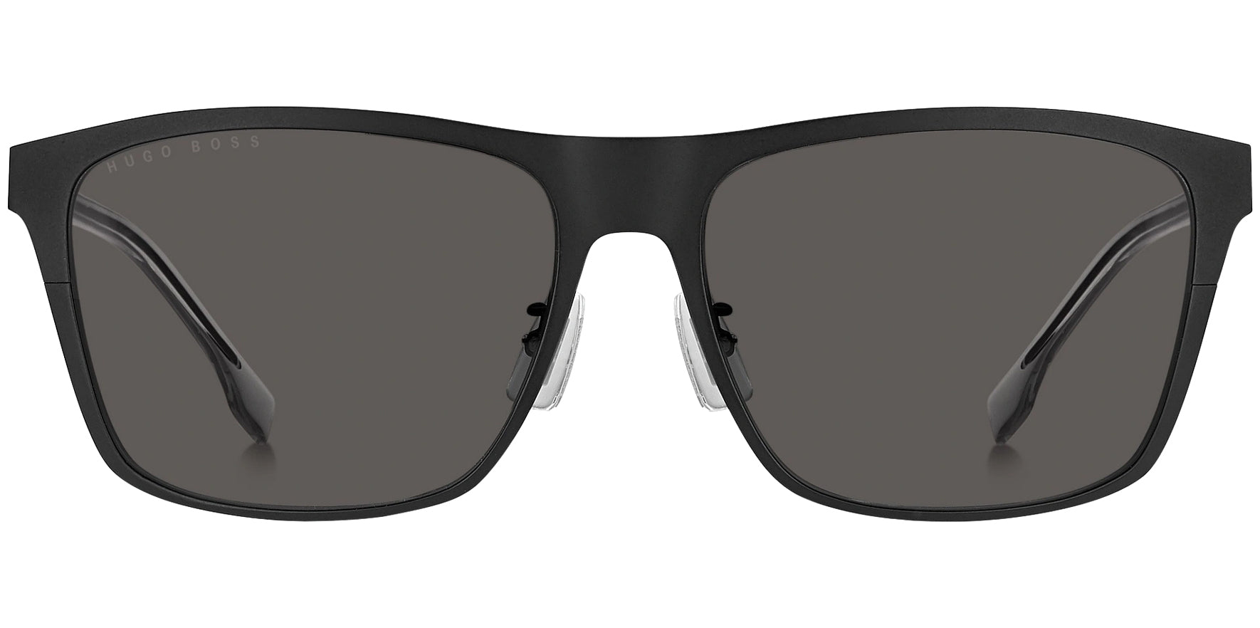 Hugo Boss Matte Matte Black Metal Square - Eyedictive