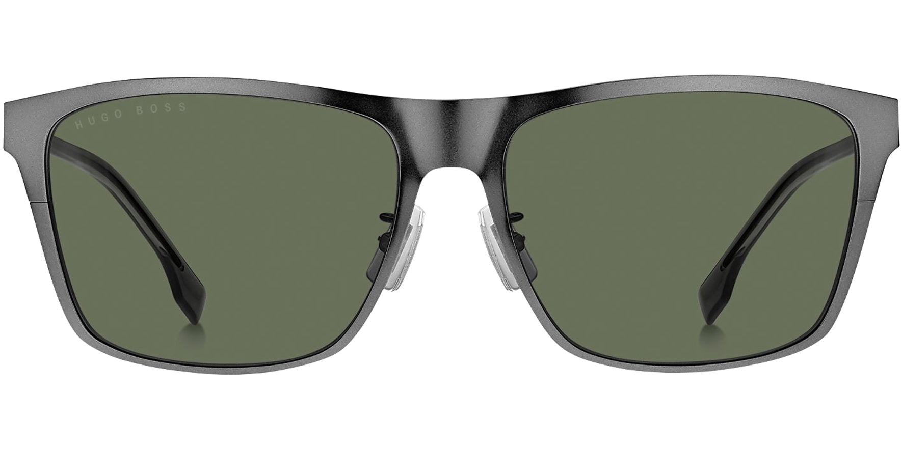 Hugo Boss Matte Dark Ruthenium Metal Square - Eyedictive