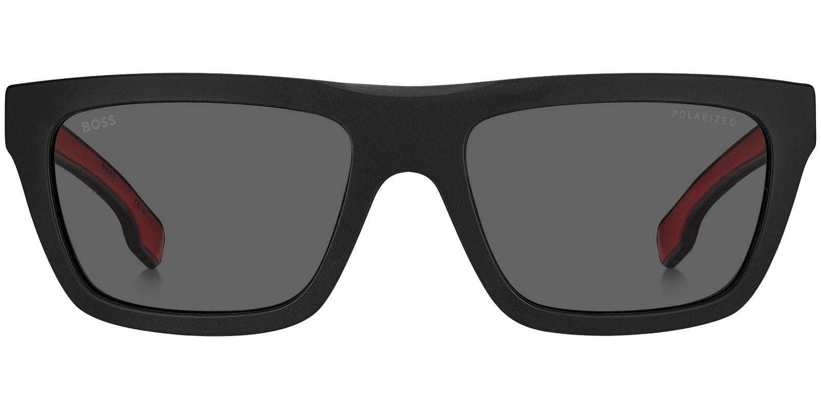BOSS By Hugo Boss Polarized Matte Black Rectangle Sport -  - Eyedictive