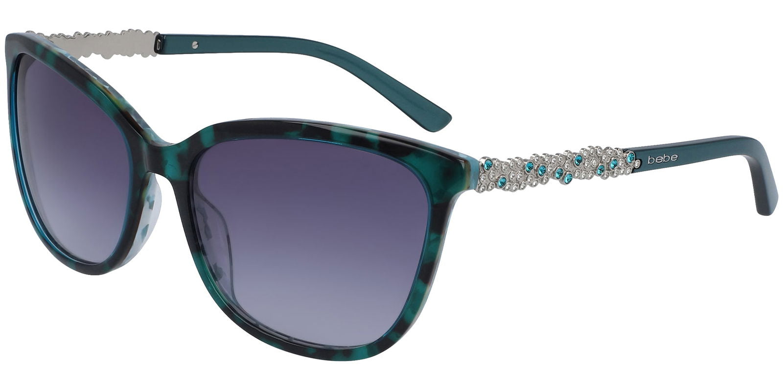 Bebe Classic Cat Eye w/ Swarovski Crystal Temples -  - Eyedictive