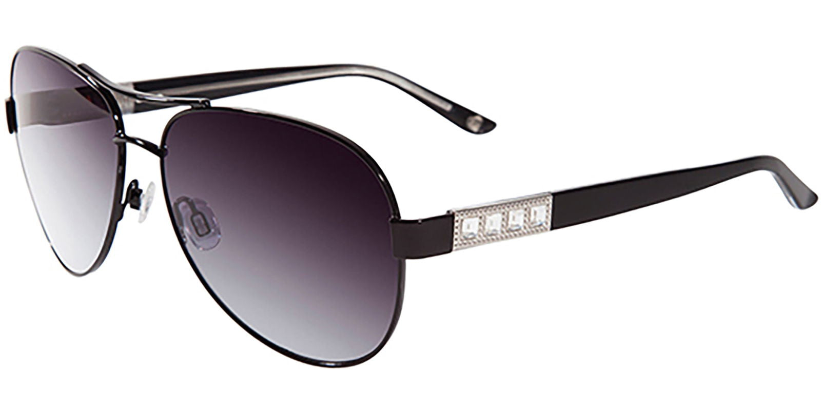 Bebe Faithful Jet Black Aviator w/ Gradient Lens -  - Eyedictive
