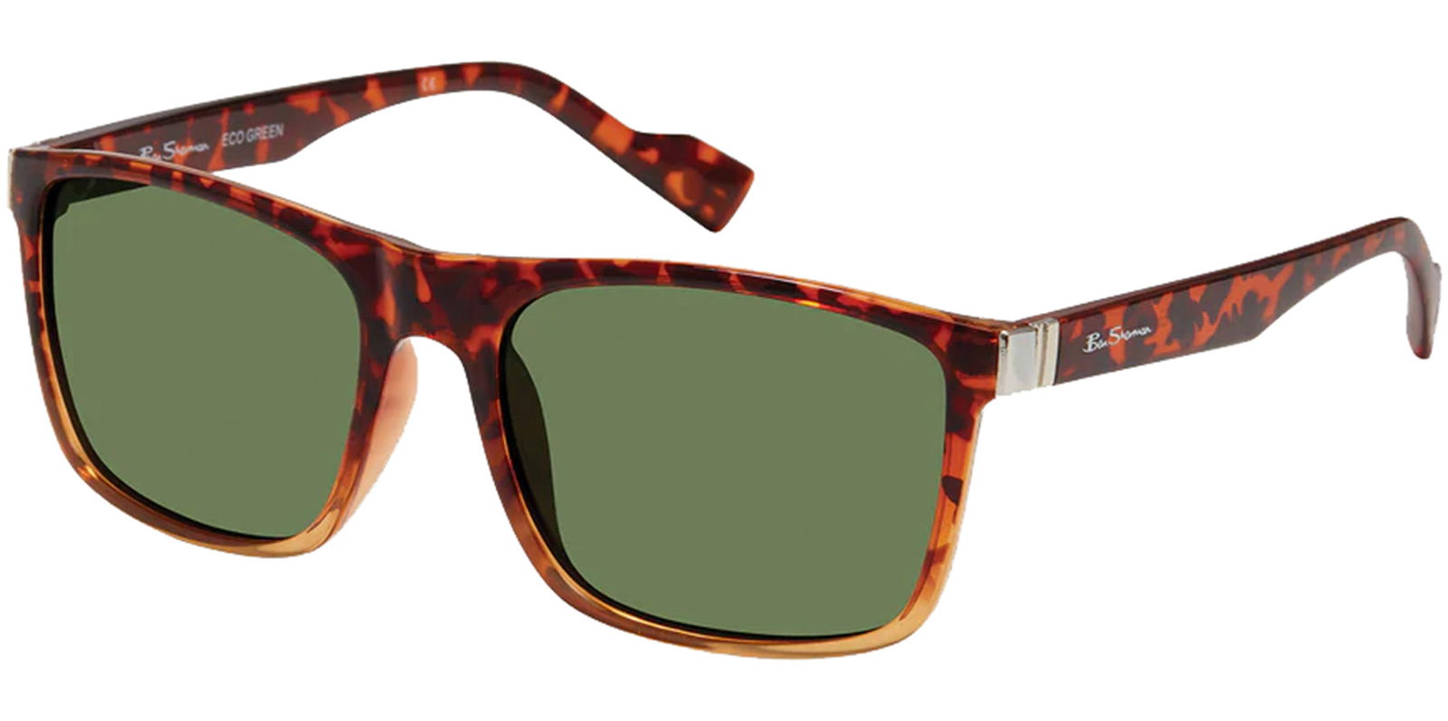 Ben Sherman Noah Polarized Eco-Green Classic Square -  - Eyedictive
