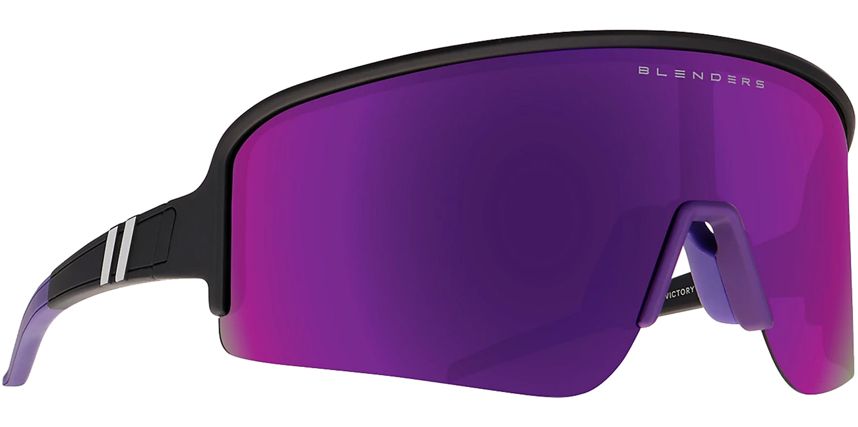 Blenders Eclipse X2 Polarized Violet Victory Shield w/ Spring Hinges