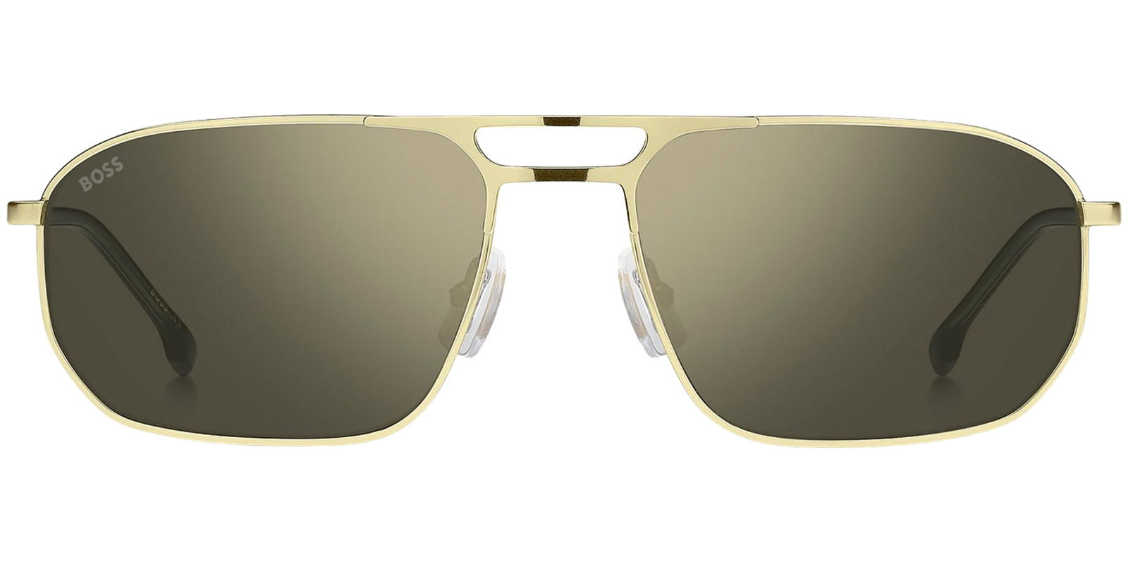 Boss By Hugo Boss Gold-Tone Navigator w/ Titanium Flex Temples -  - Eyedictive