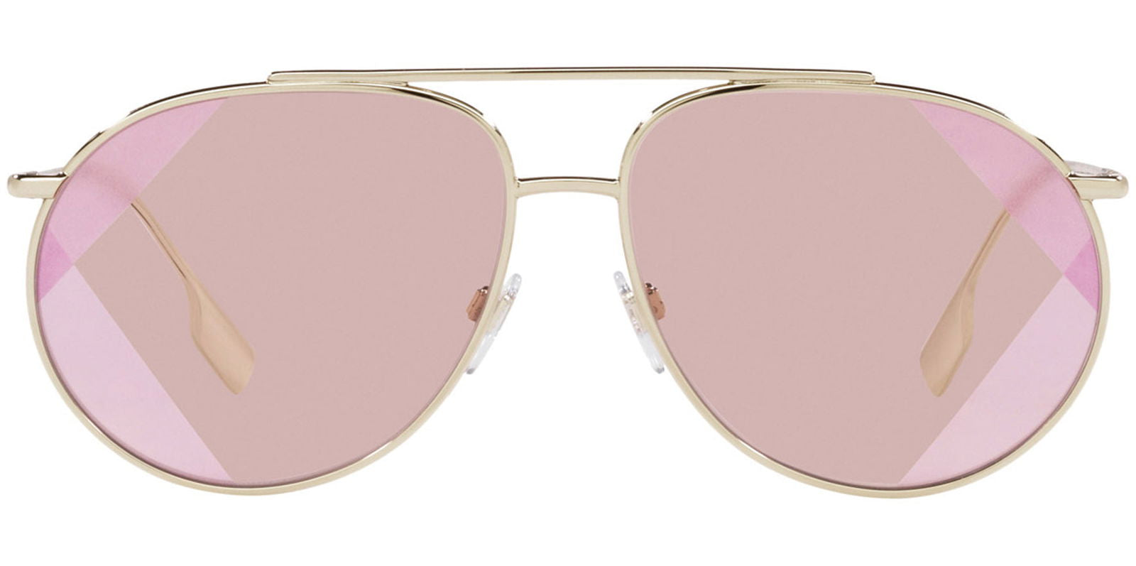Burberry Alice Light Gold-Tone Aviator -  - Eyedictive