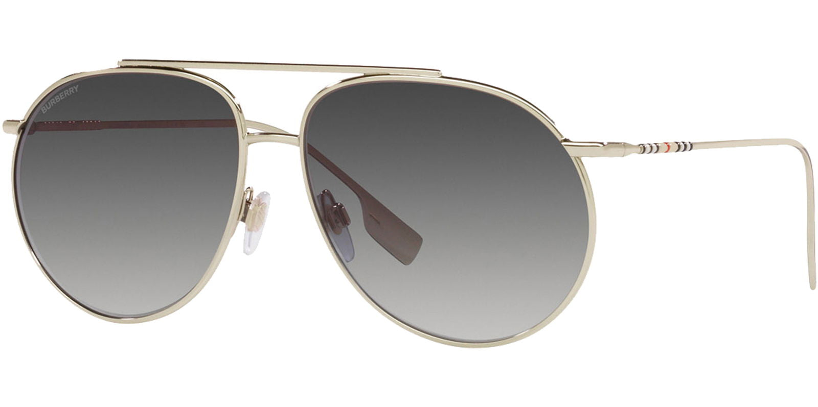 Burberry Alice Light Gold-Tone Aviator -  - Eyedictive