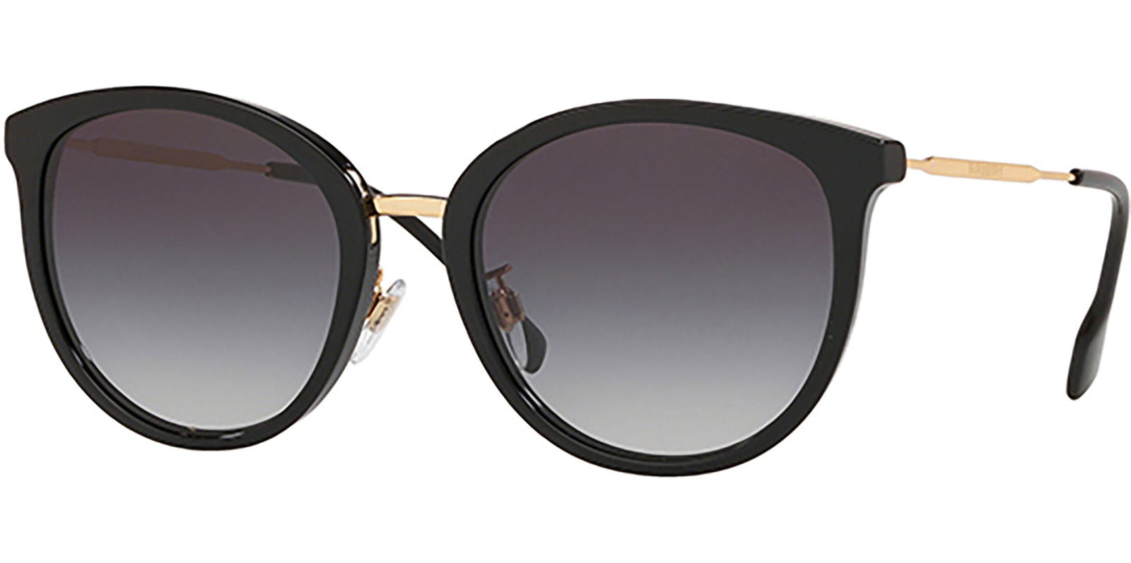Burberry Black Rounded Cat Eye w/ Gradient Lens -  - Eyedictive
