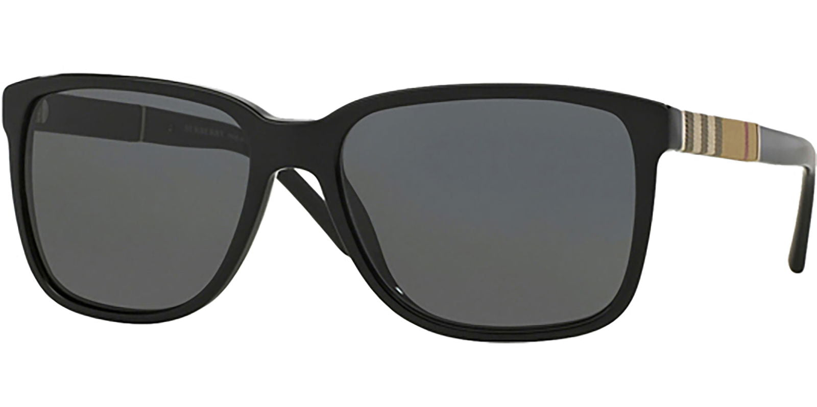 Burberry Black Square Classic w/ Tartan Stripes -  - Eyedictive