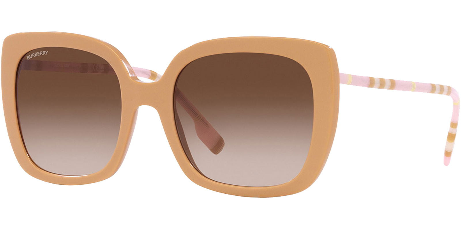 Burberry Caroll Beige Squared Butterfly w/ Gradient Lens -  - Eyedictive