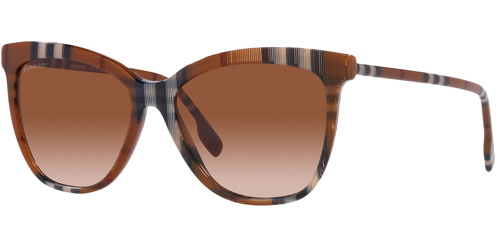 Burberry Check Brown Cat Eye -  - Eyedictive