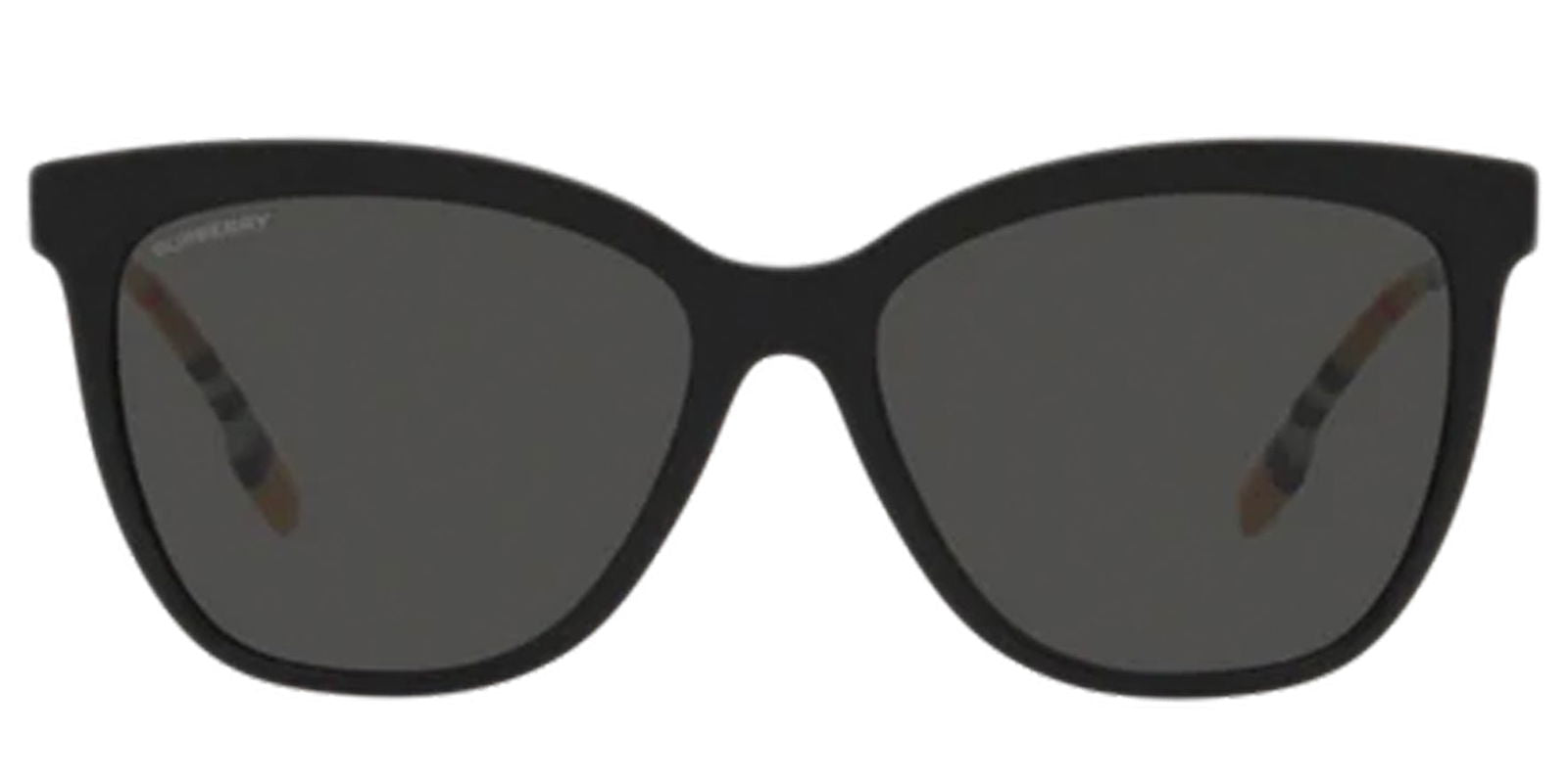 Burberry Clare Black Cat-Eye w/Tartan Temples -  - Eyedictive