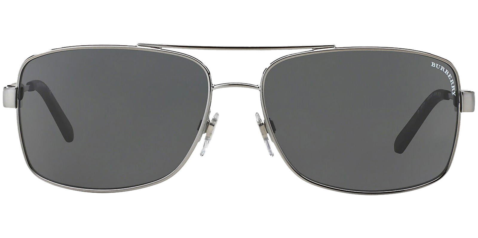 Burberry Gunmetal Rectangular Navigator -  - Eyedictive