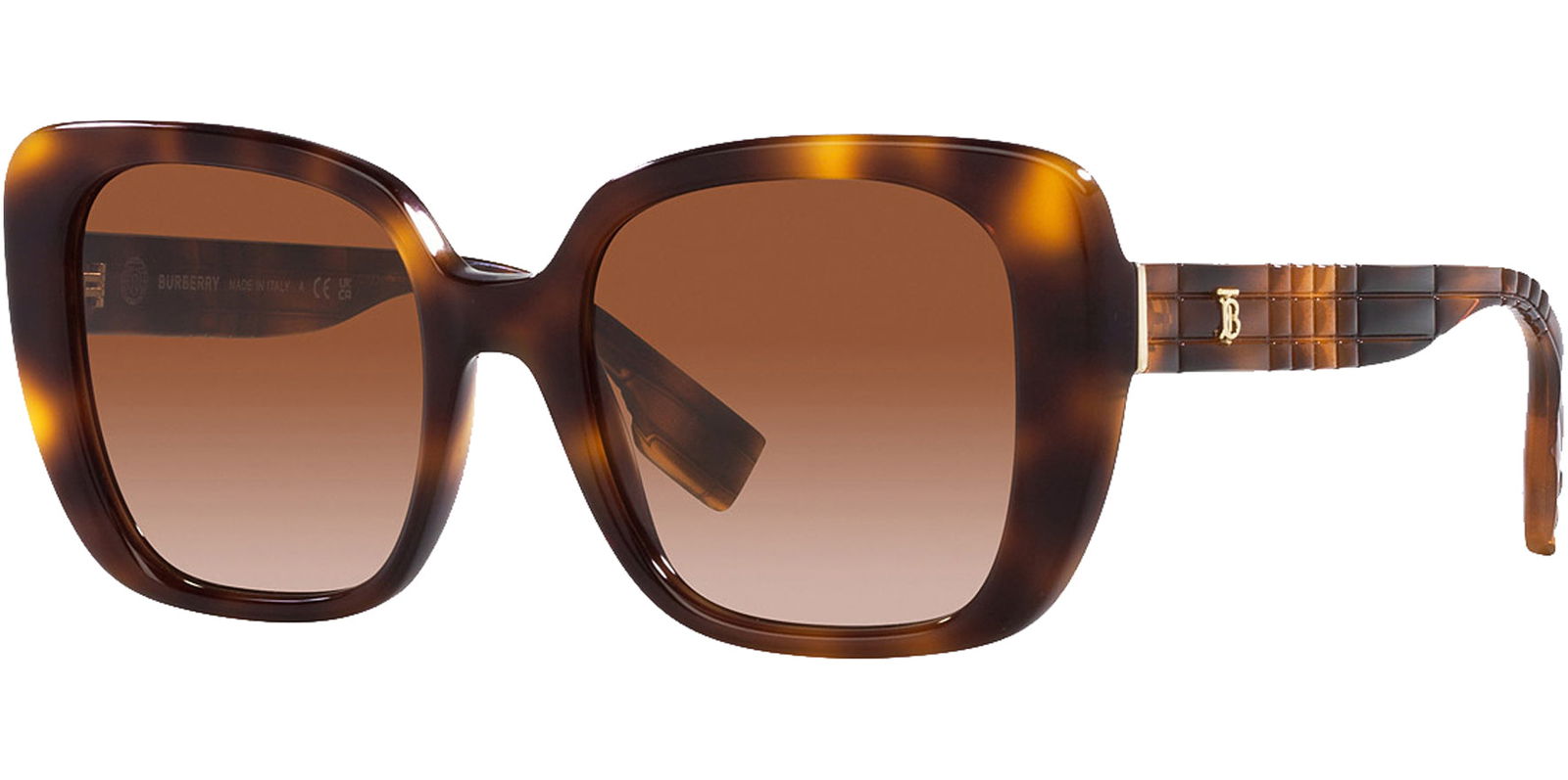 Burberry Helena Oversize Square Sunglasses w/ Gradient Lens -  - Eyedictive