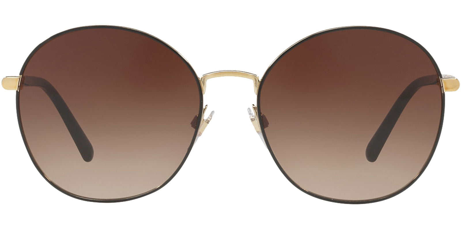 Burberry Light Gold-Tone Round w/ Gradient Lens -  - Eyedictive