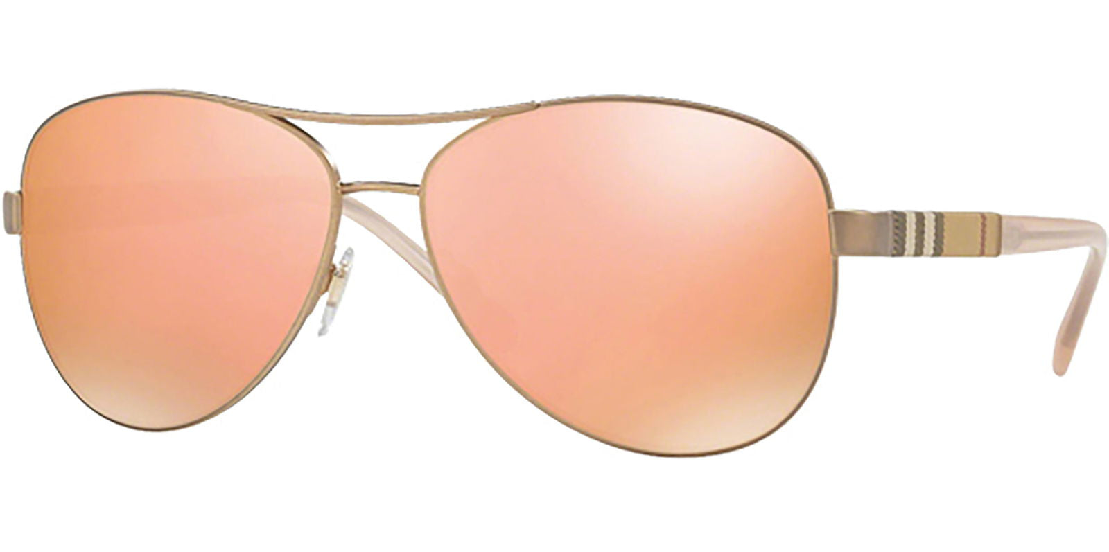 Burberry Matte Gold-Tone Aviator -  - Eyedictive