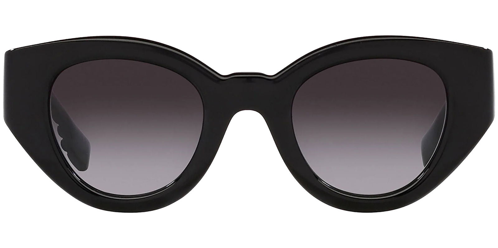 Burberry Meadow Black Rounded Cat Eye w/ Gradient Lens -  - Eyedictive