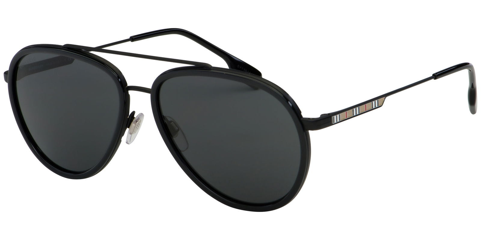Burberry Oliver Black Aviator -  - Eyedictive
