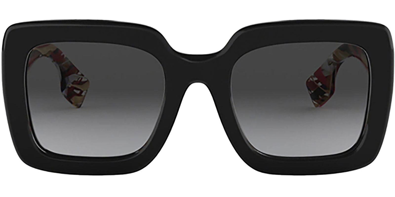 Burberry Polarized Black/Multi-Swirl Oversize Square -  - Eyedictive