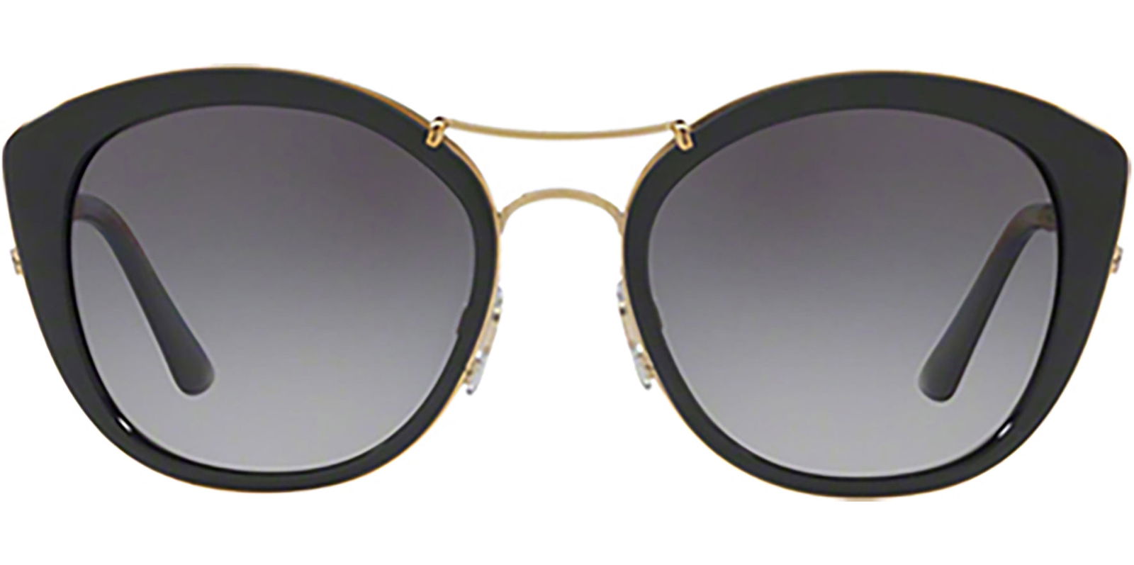 Burberry Polarized Black Round Cat Eye w/ Gradient Lens -  - Eyedictive