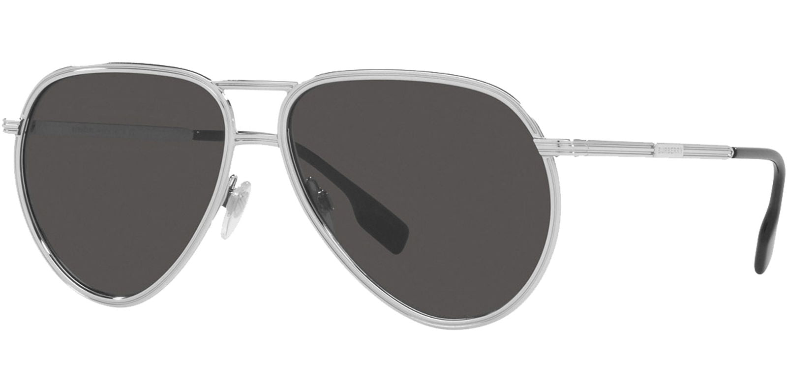 Burberry Scott Silver-Tone Aviator -  - Eyedictive