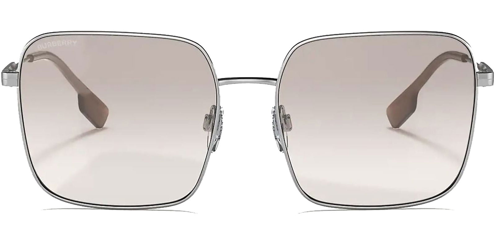 Burberry Silver-Tone Oversize Square w/ Gradient Lens -  - Eyedictive