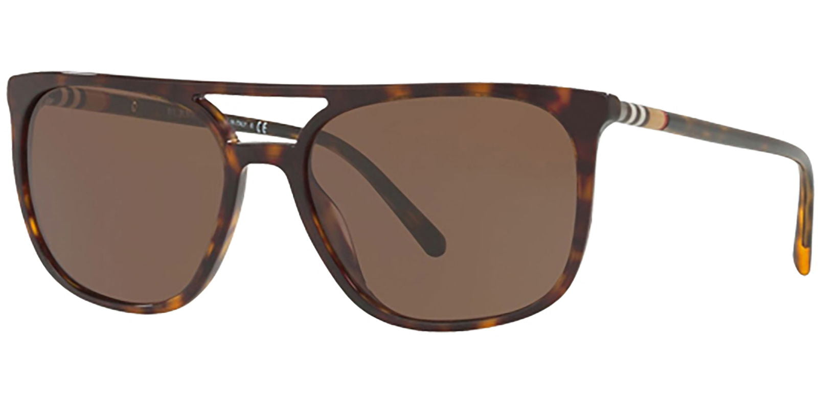 Burberry Tortoise Brow-line Pilot -  - Eyedictive