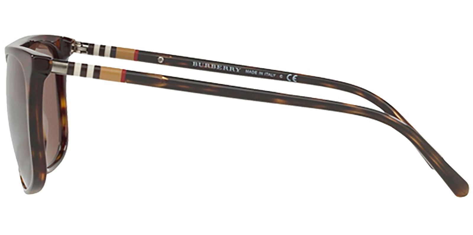 Burberry Tortoise Brow-line Pilot -  - Eyedictive