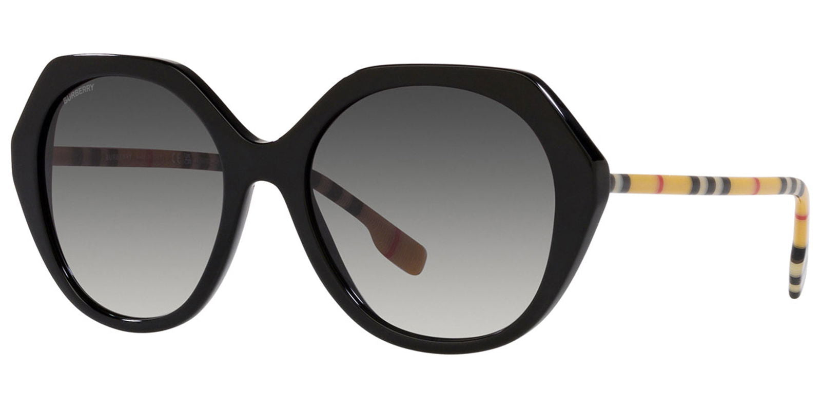 Burberry Vanessa Black Oversized Geometric w/ Gradient Lens -  - Eyedictive
