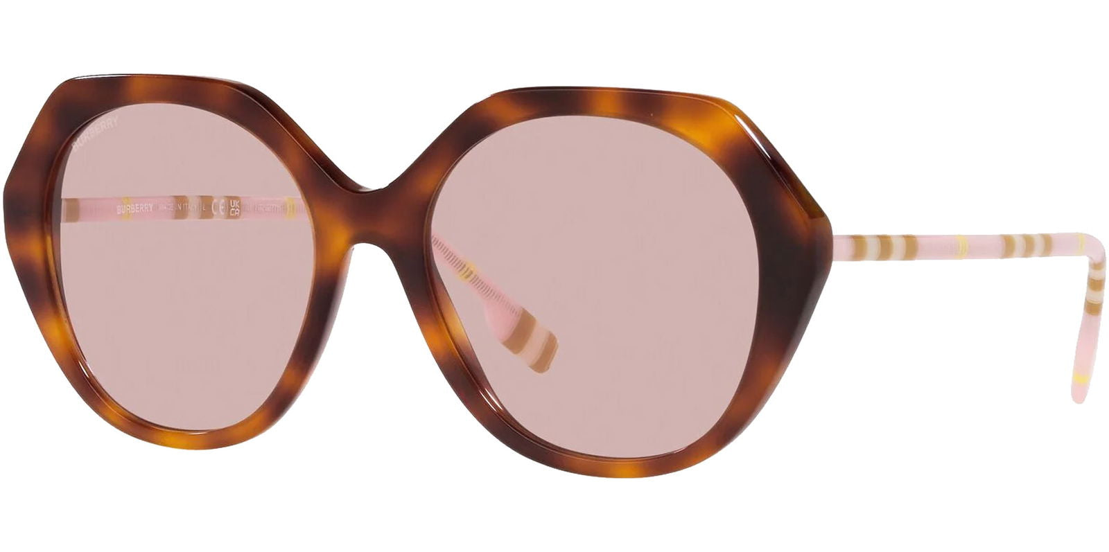 Burberry Vanessa Light Havana Geometric -  - Eyedictive