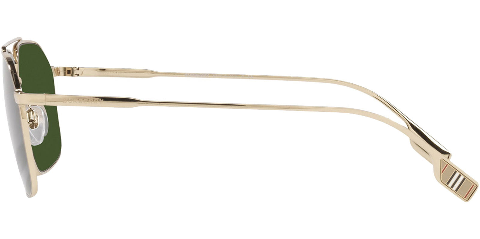 Burberry Webb Light Gold-Tone Navigator -  - Eyedictive